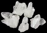 Clear Quartz Crystals From Brazil Wholesale Flat - ~ Pieces #62055-2